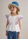 White pure cotton tank top with embroidered ruffle sleeves_1
