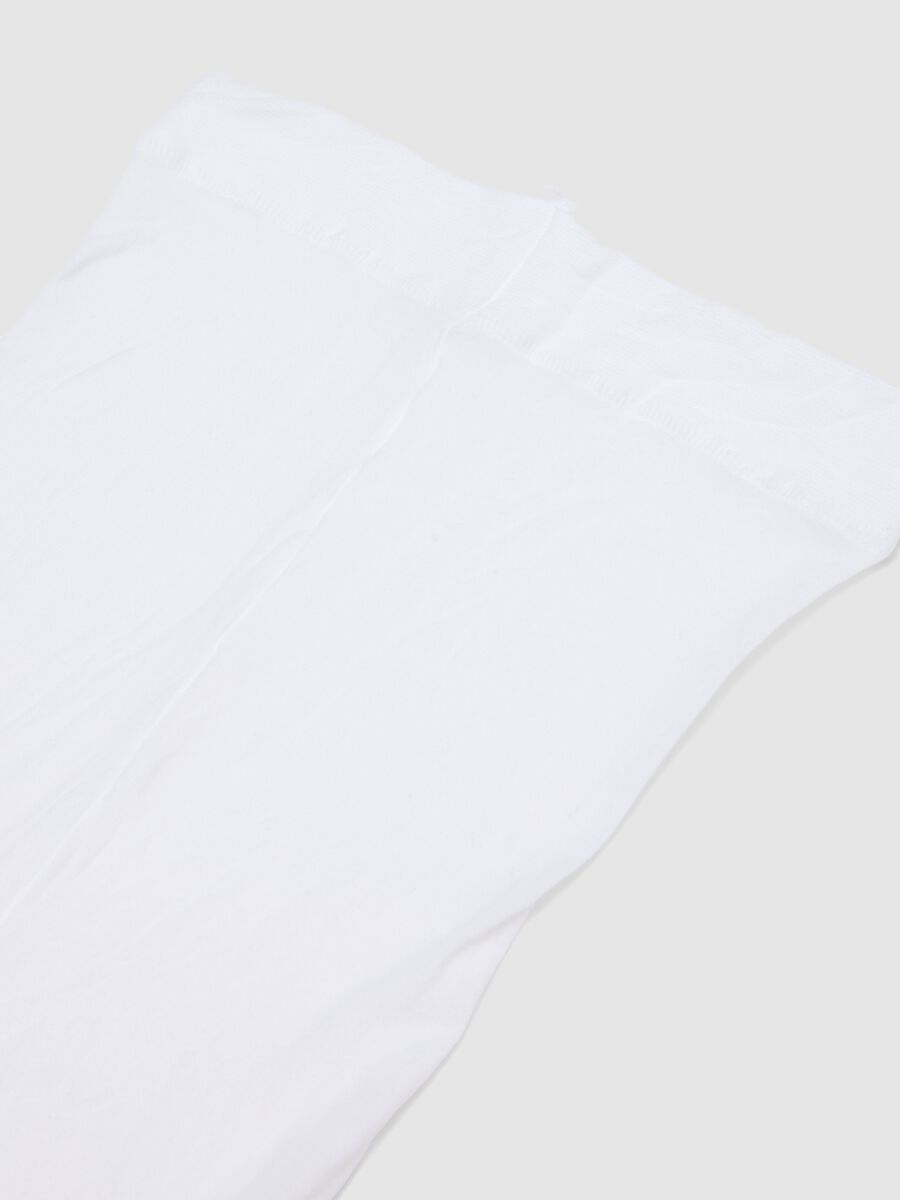 White Stretch Tights for Girls with Frozen Designs_2
