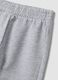 Grey pure cotton jogger trousers for baby girl_3