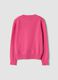 Pink pure wool long-sleeve jumper, regular fit_2