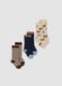 3-pack of long blue organic stretch cotton socks_0