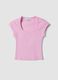 Pink stretch-cotton T-shirt_4
