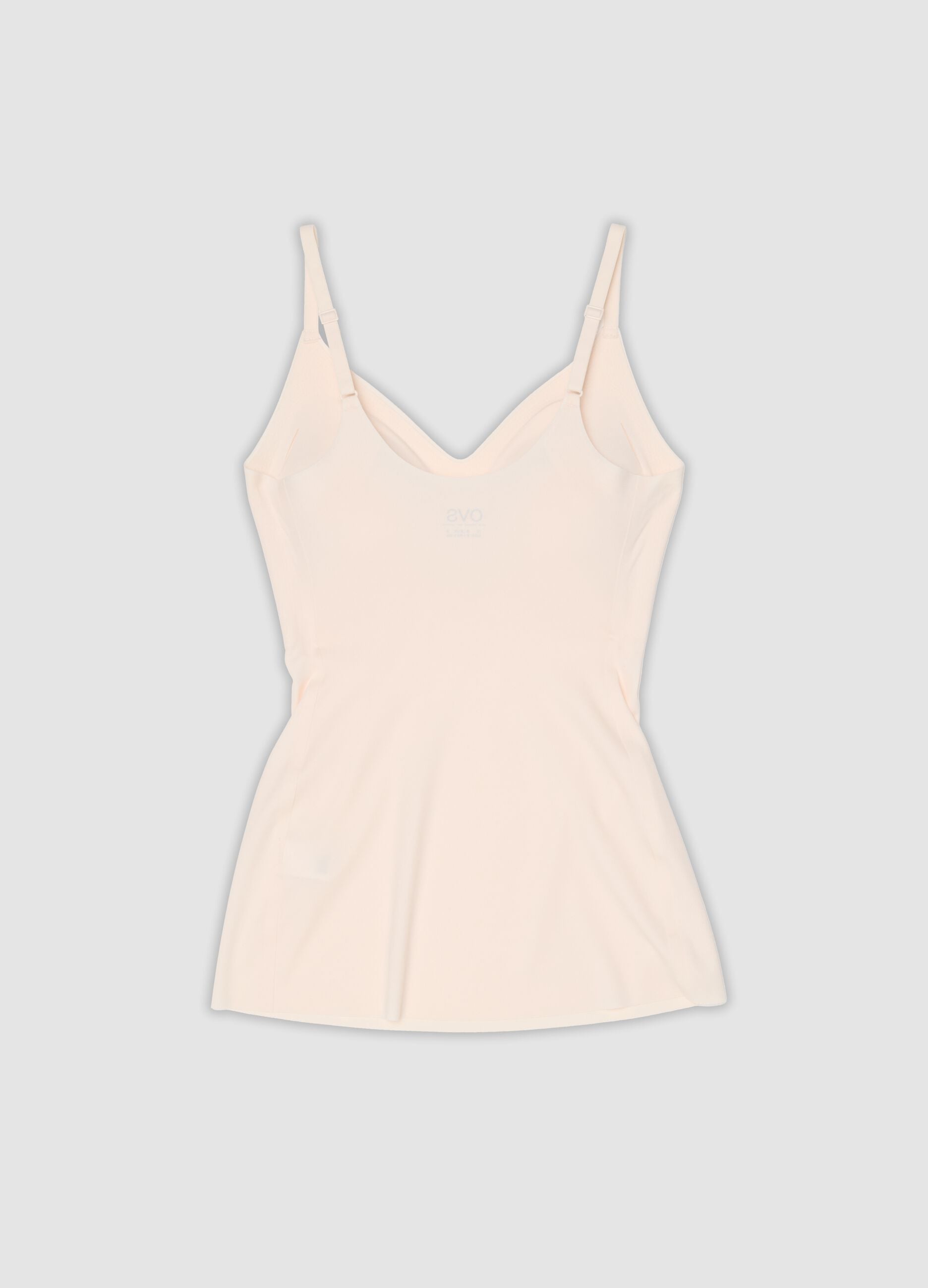 Pink stretch V-neck camisole
