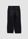 Black cotton denim wide-leg jeans_1