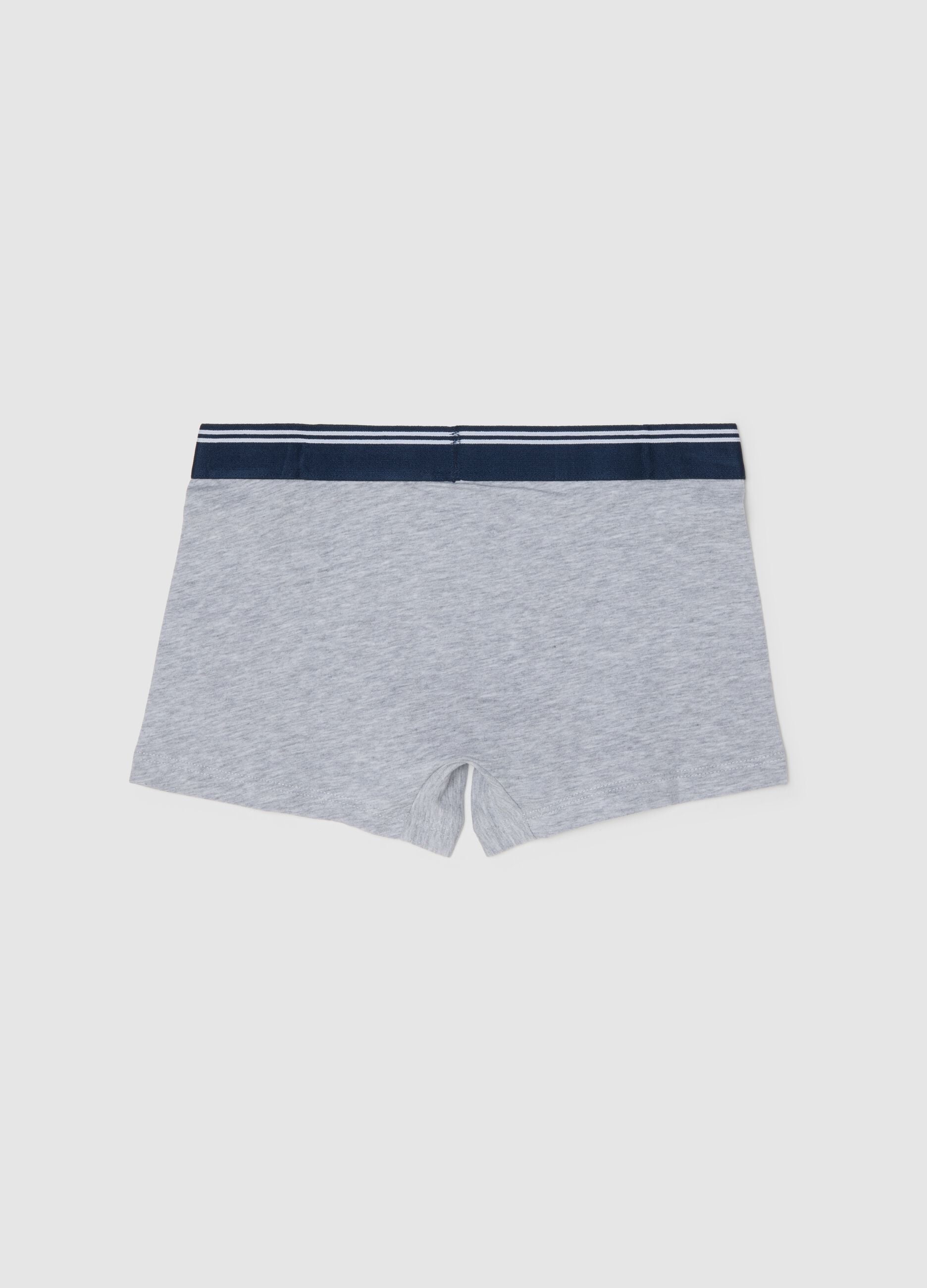 Multicolour boys' boxer briefs in stretch cotton regular fit