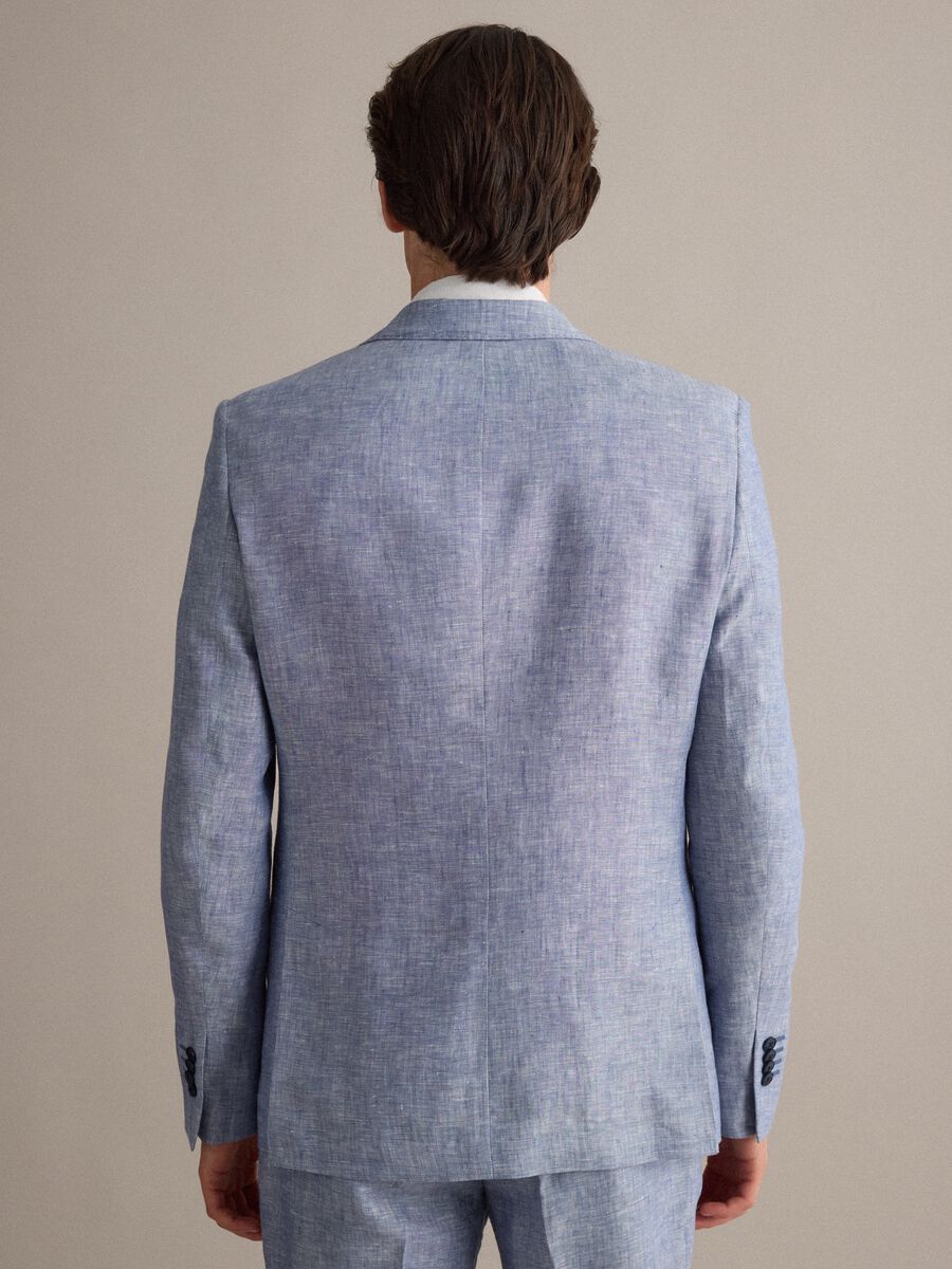 Blazer azzurro in puro lino slim fit_2
