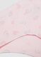 Pink stretch organic cotton briefs with hearts for girls_3