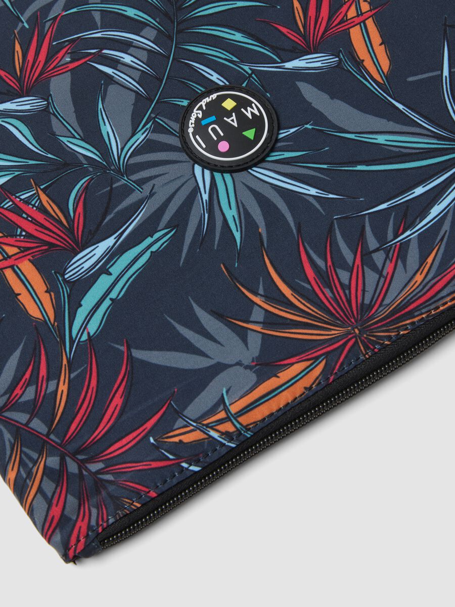 Pochette multicolor con fantasia tropicale_2