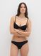 Black Stretch Fabric Bra_1