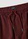 Jogger rossi in cotone elasticizzato con fondo elasticizzato comfort fit_1