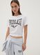 White stretch cotton jersey T-shirt with print, regular fit_0