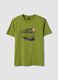 Green Paul Frank print T-shirt in pure cotton, regular fit_4