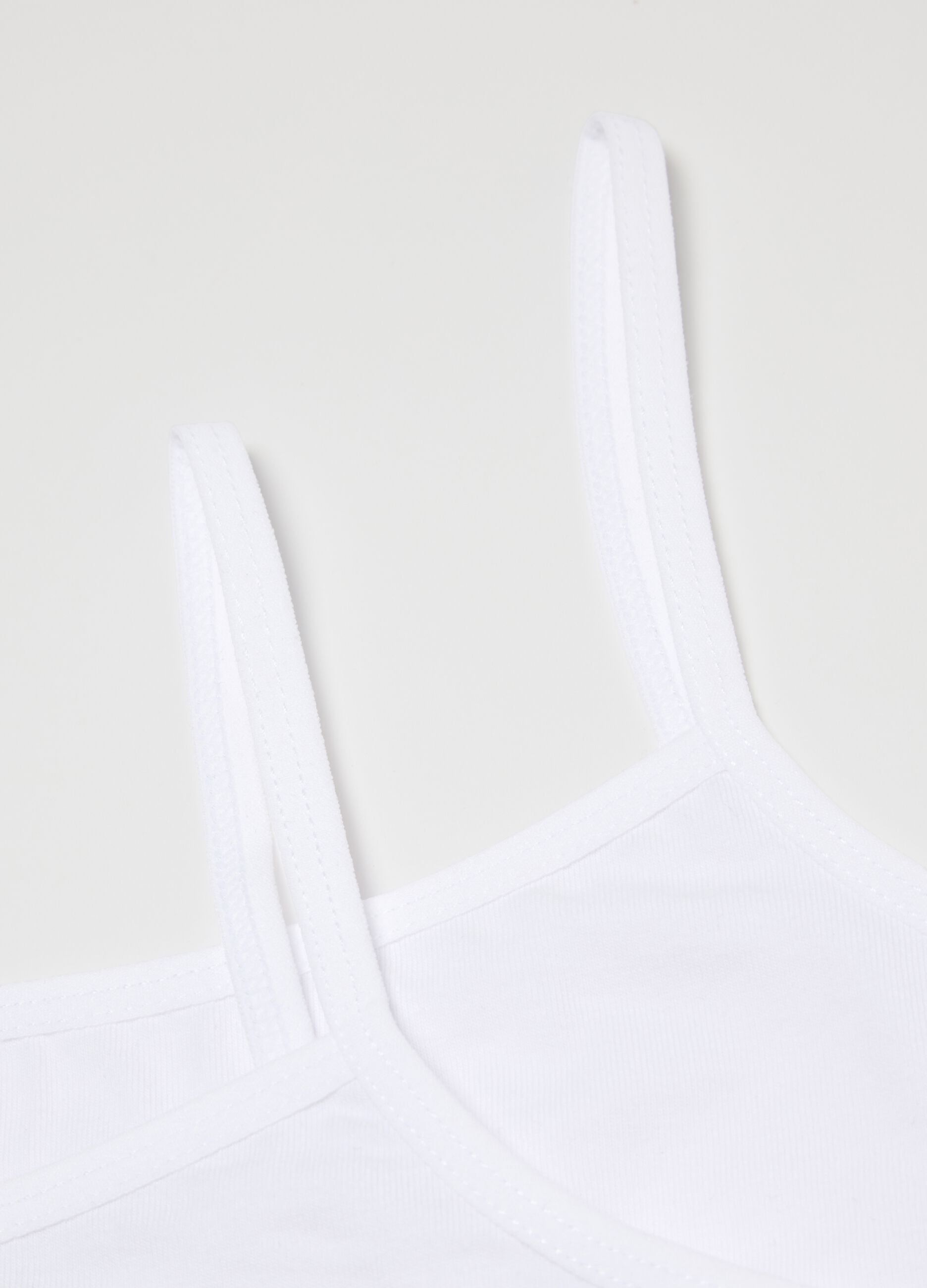 Pack of Girls' White Cotton Bralette Bras