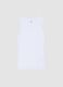 White pure cotton tank top regular fit_4