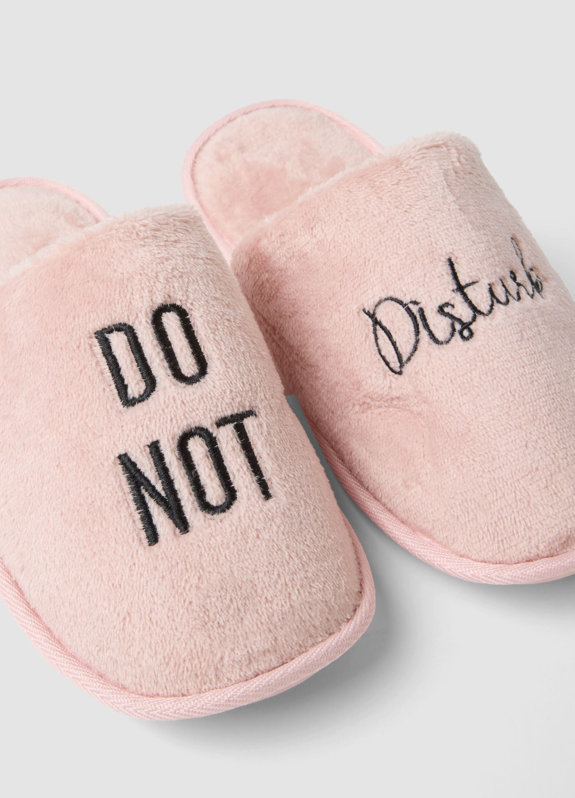 Soft Pink Backless Slippers