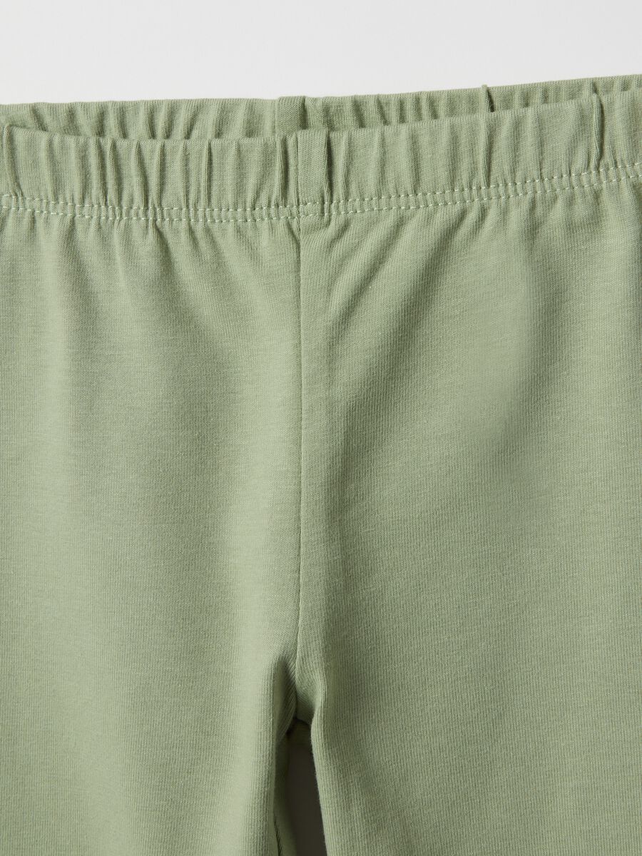 Bipack leggings in cotone elasticizzato multicolor da bimba slim fit_2