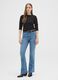 Blue Flare Jeans in Stretch Denim Cotton_0
