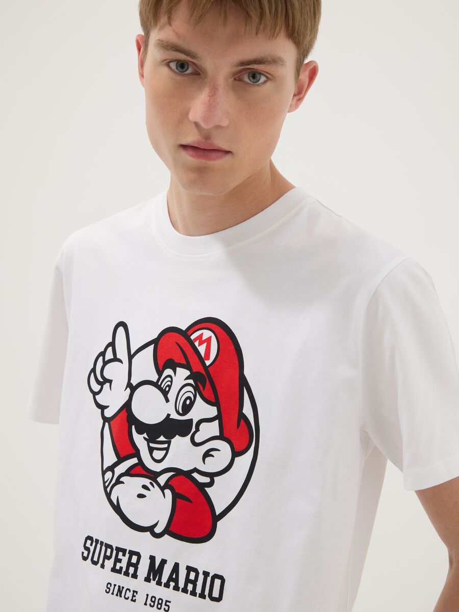 White short-sleeved pure cotton regular-fit T-shirt_2