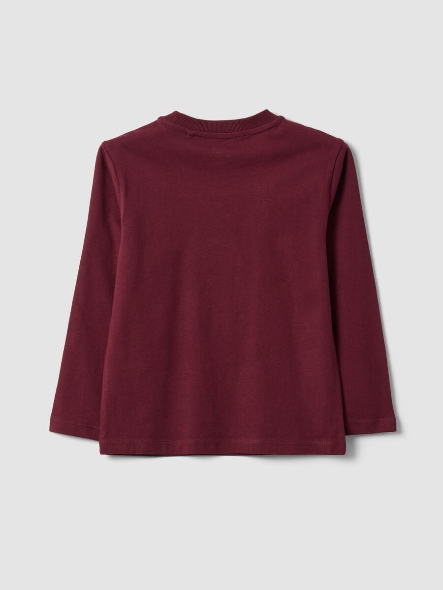 Purple organic cotton crew-neck T-shirt_1
