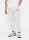 Beige jogger trousers in cotton and polyester blend_1