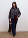 Brown checked padded pure cotton jacket_1