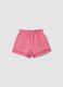 Girls&rsquo; Pink Stretch Cotton Shorts, Regular Fit_1
