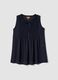Blue maternity blouse in lightweight fabric_4