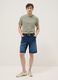 Green pure cotton regular-fit short-sleeve T-shirt_1