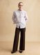 Oversize fit multi-colour striped stretch cotton shirt_2