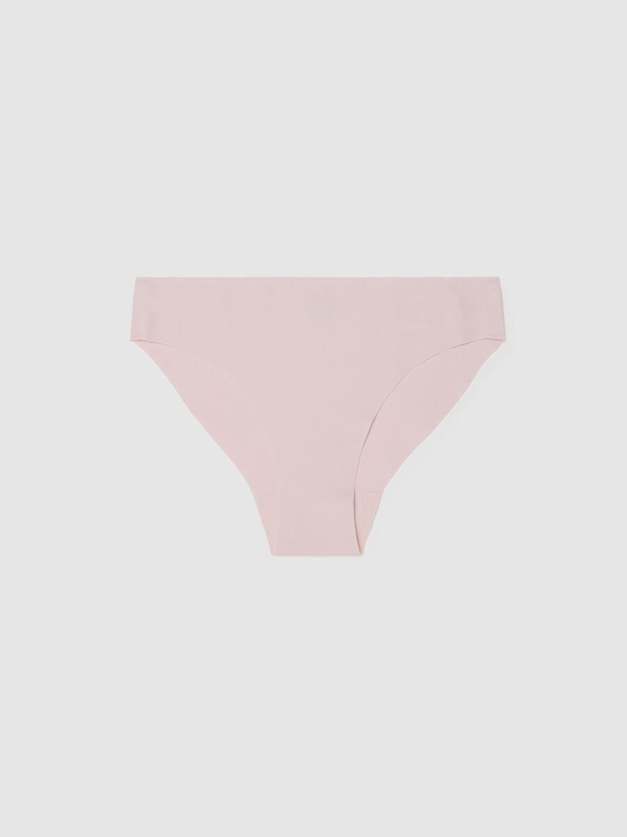 Pink Regular Fit Stretch Cotton Briefs_4