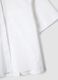 White stretch cotton oversized fit shirt with small pockets_5