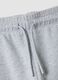 Grey pure cotton joggers with varsity print for boys_5