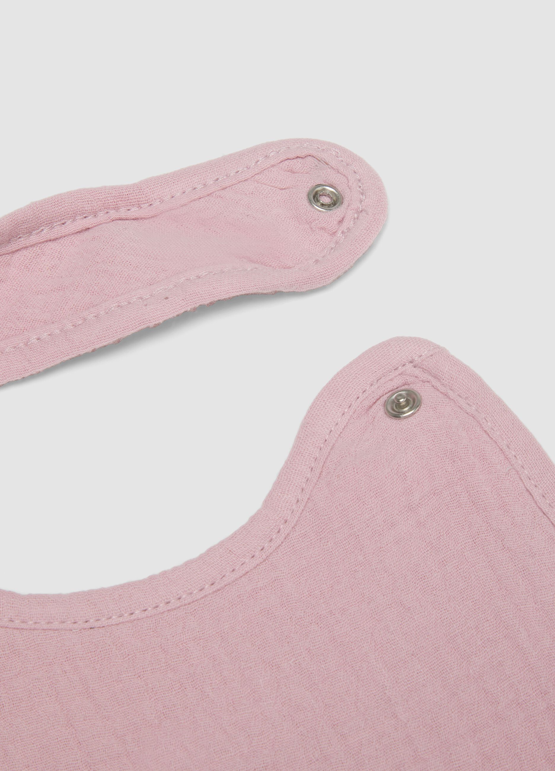 2-pack of multicolour pure cotton bibs for baby girl