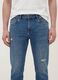 Blue denim stretch cotton jeans, regular fit_2