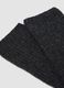 Grey ribbed socks in wool, viscose and stretch cashmere_2