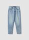 High-waisted pure cotton mom-fit denim jeans_4