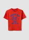 Red pure cotton oversized T-shirt for boys_3
