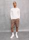 100% Linen Shorts in Mocha_4
