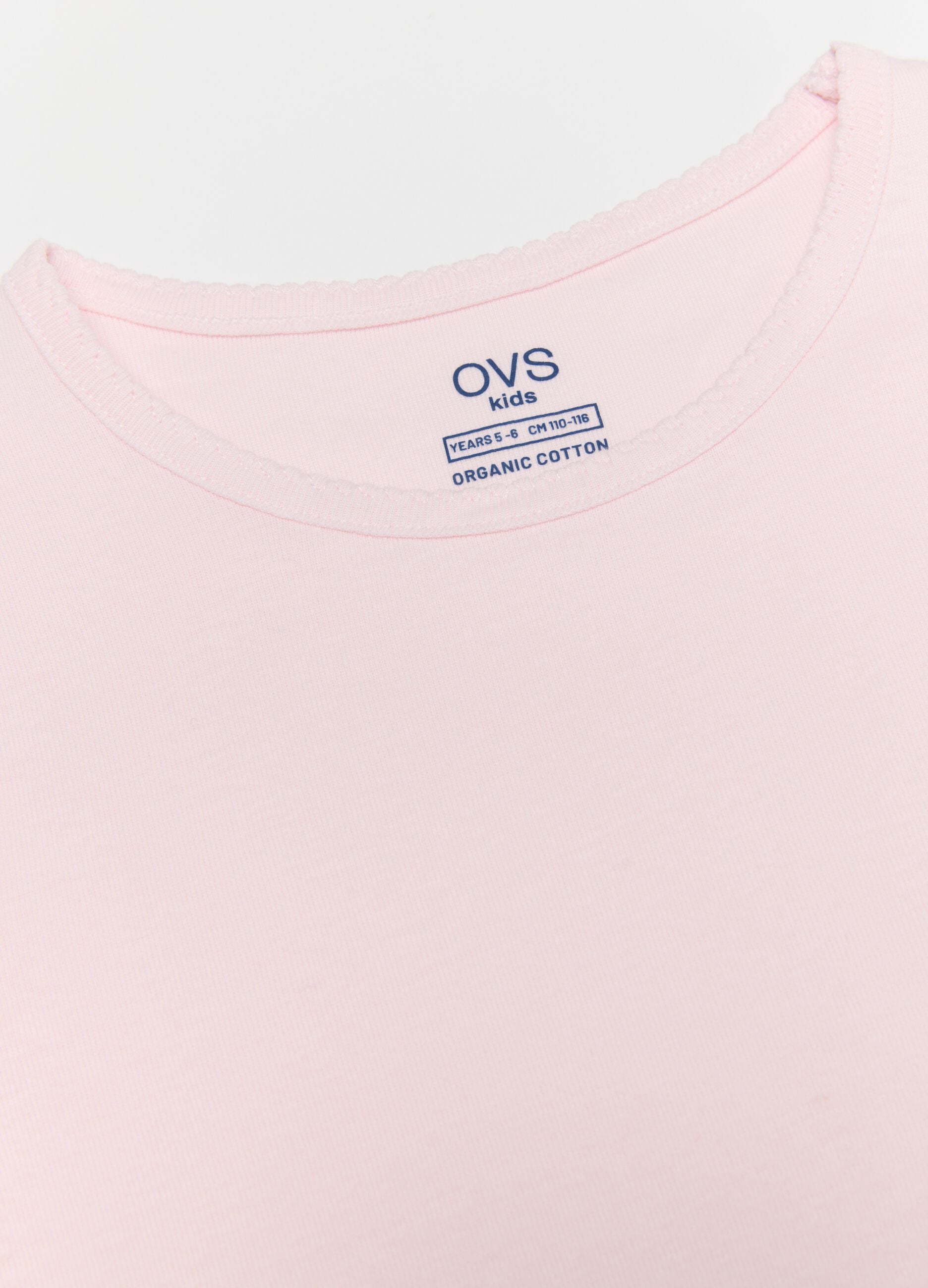 Girls' multicolour t-shirt twin-pack in pure cotton regular fit