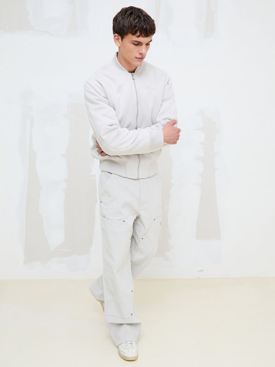 Corduroy Carpenter Trousers Light Beige_1