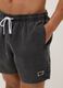 Black swim shorts with drawstring waist_3