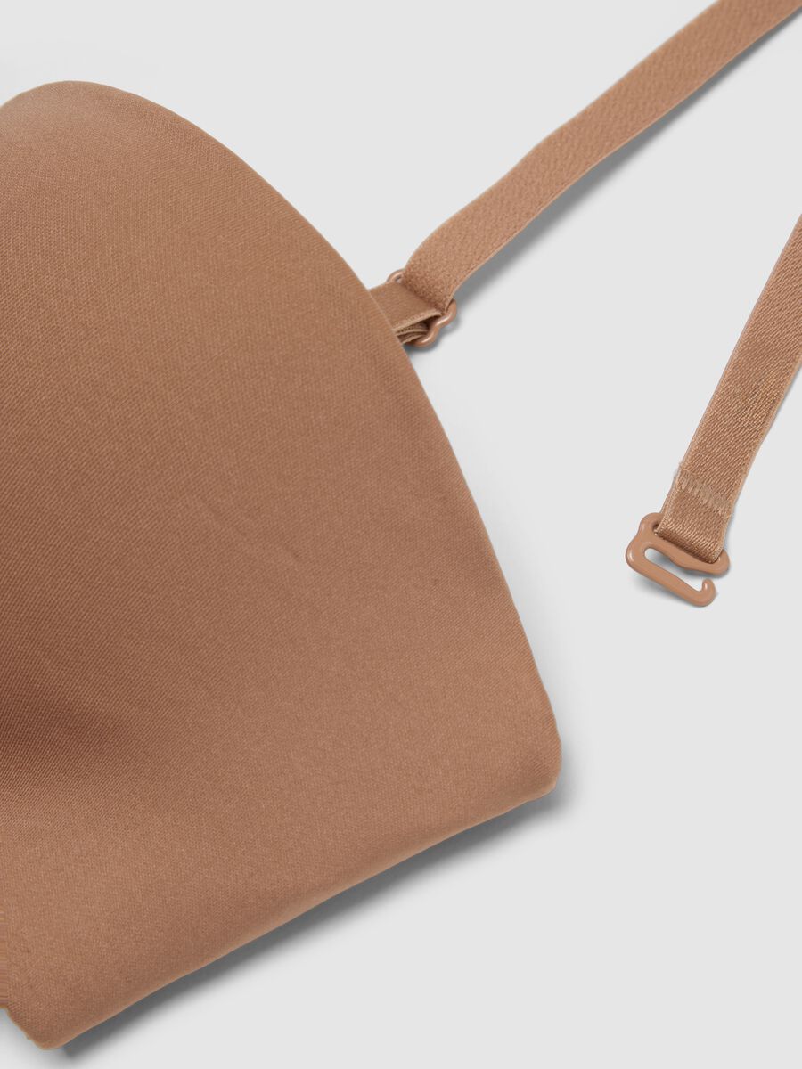 Beige balconette bra with removable padding_5