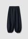 Blue pure cotton balloon-fit denim jeans_6