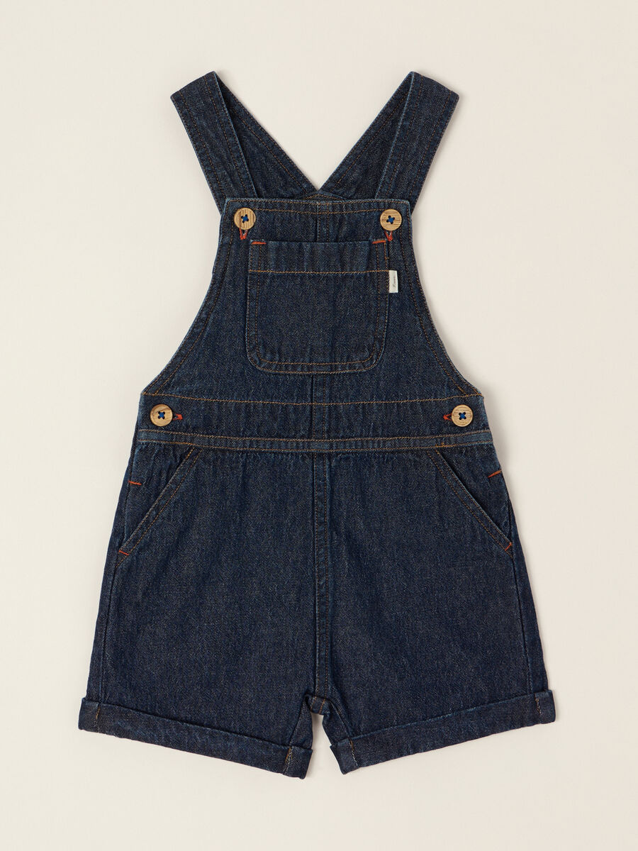 Salopette in chambray di puro cotone IANA _0
