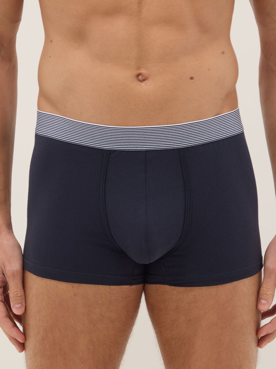 Tripack boxer in cotone organico elasticizzato multicolor regular fit_1
