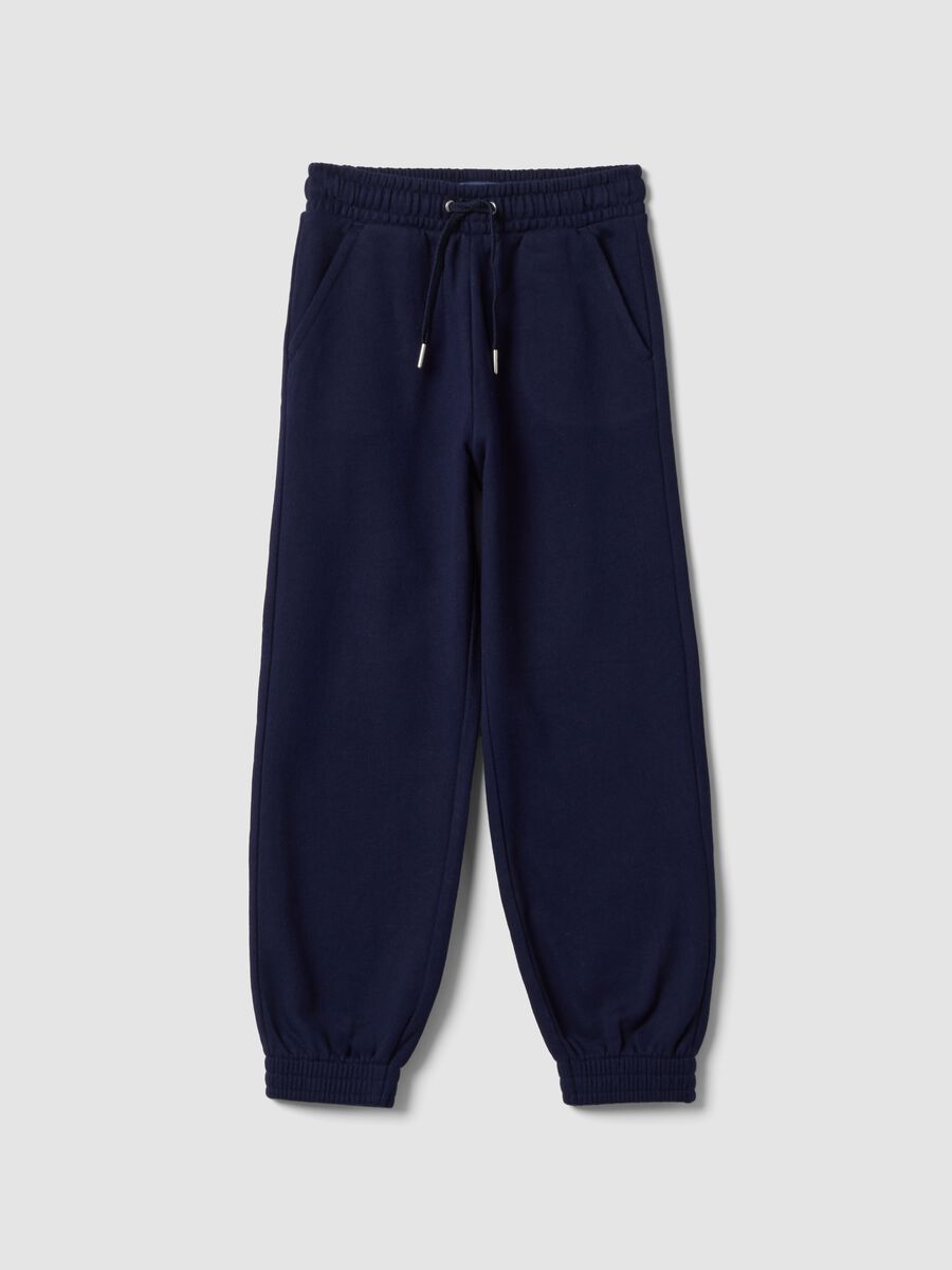 Blue organic cotton joggers_0