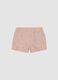 Brown striped boys&rsquo; swim boxer shorts with palm embroidery_1