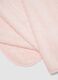 Pink organic cotton blanket with faux-fur jacquard pattern_2