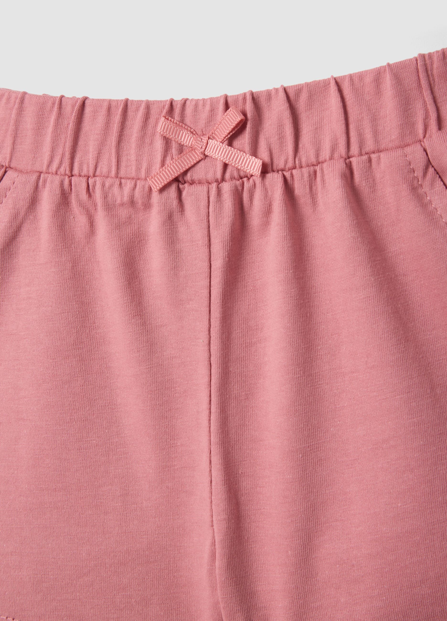 Pink pure cotton baby girls&rsquo; set with Minnie