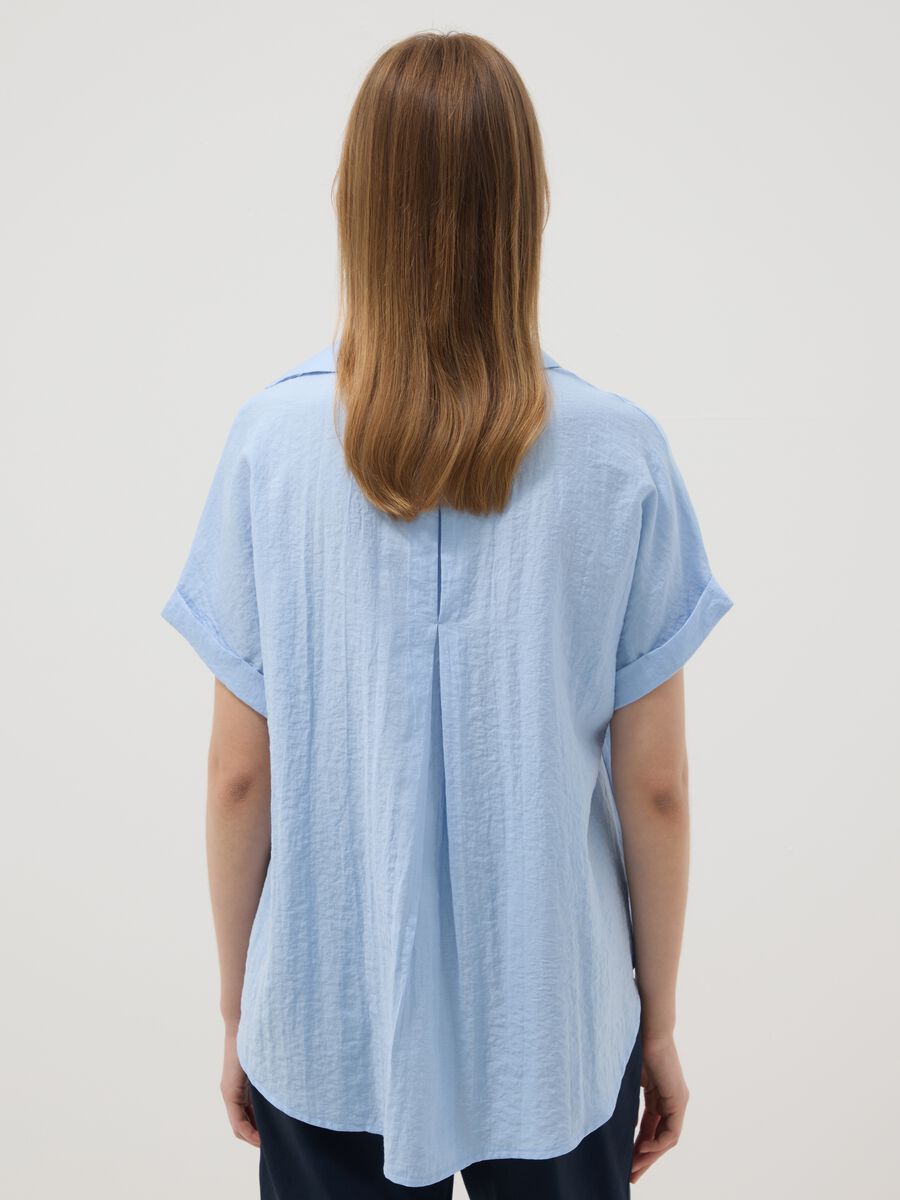 Light blue viscose-blend shirt_3